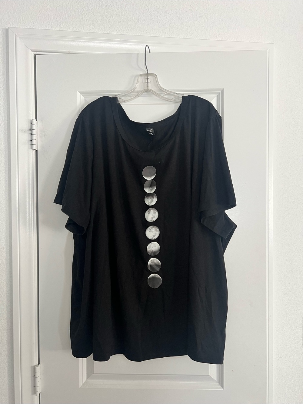 Black Moon Phase Short Sleeve Graphic T-Shirt